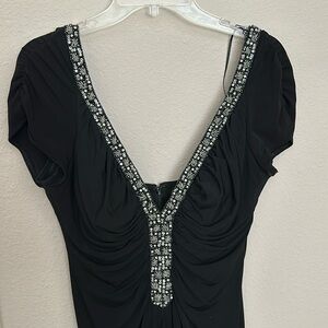 Black evening gown, size 12